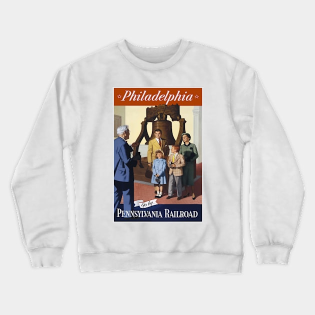 Pennsylvania Railroad Poster Crewneck Sweatshirt by Yaelledark